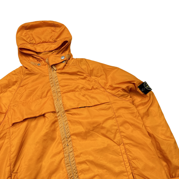 Stone Island 2000s Orange Fleece Lined Vintage Jacket - XL