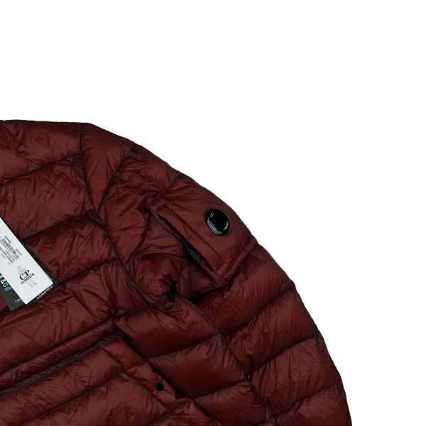 CP Company Red DD Shell Hooded Pullover Puffer Smock - Large