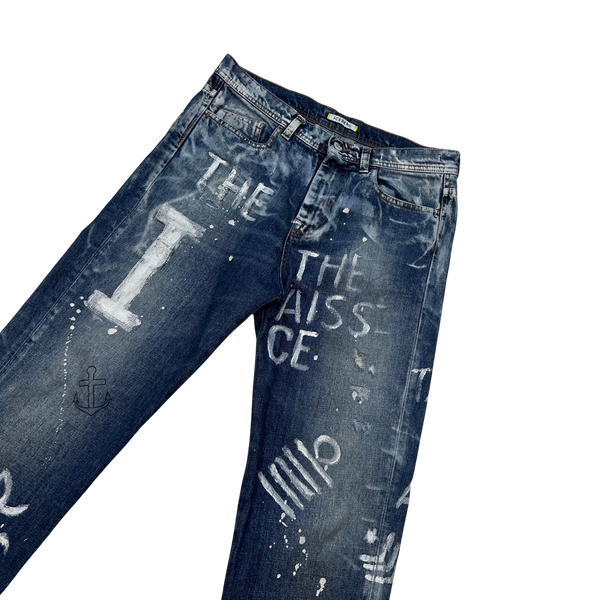 ICEBERG Hand Painted Shanghai Denim Jeans - 29"