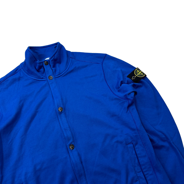 Stone Island 2014 Blue Buttoned Jumper - Large