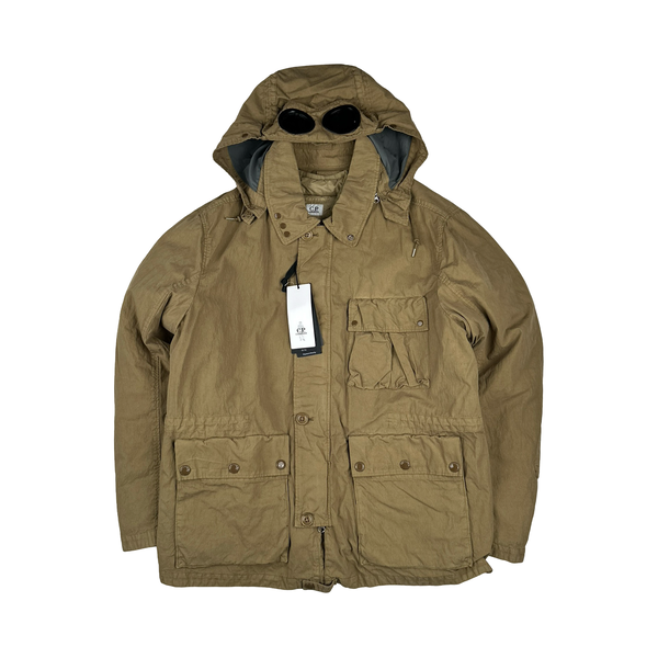 CP Company 50 Fili Down Filled Brown Goggle Jacket - XL – Mat's Island