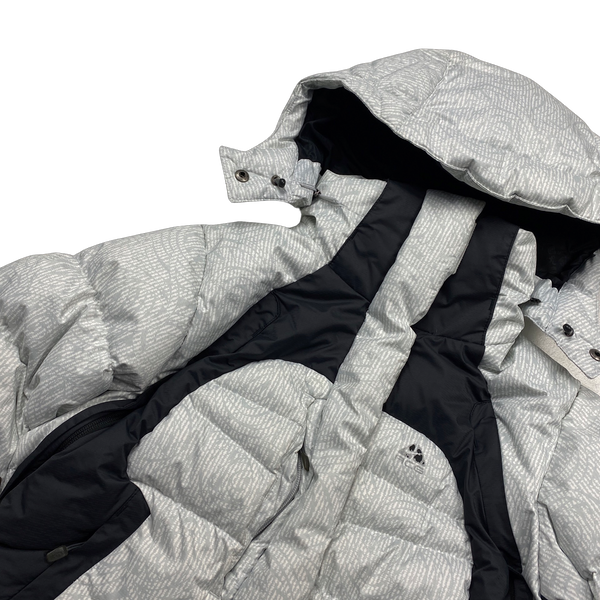 ACG Ice White Patterned Puffer Jacket - Medium