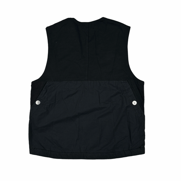 Stone Island Black 2023 Cupro Cotton Twill TC Vest - Small