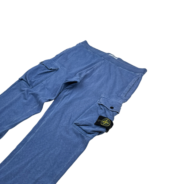 Stone Island 2019 Blue Cotton Cargo Joggers - Large