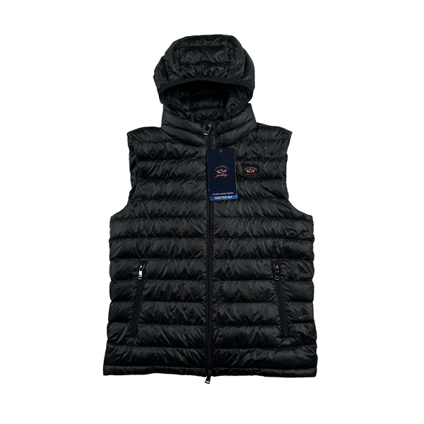 Paul & Shark Black Down Filled Gilet Jacket - Small