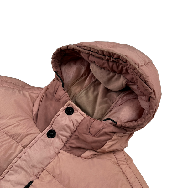 Stone Island 2016 Pink Crinkle Reps Down Puffer Jacket - 3XL