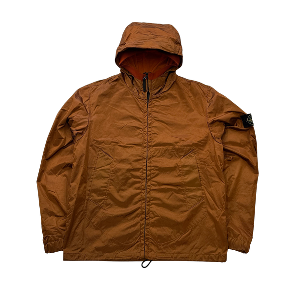 Stone Island 2008 Burnt Orange Nylon Metal Shimmer - Large