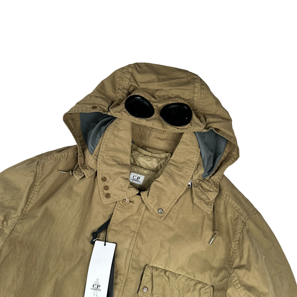 CP Company 50 Fili Down Filled Brown Goggle Jacket - XL – Mat's Island