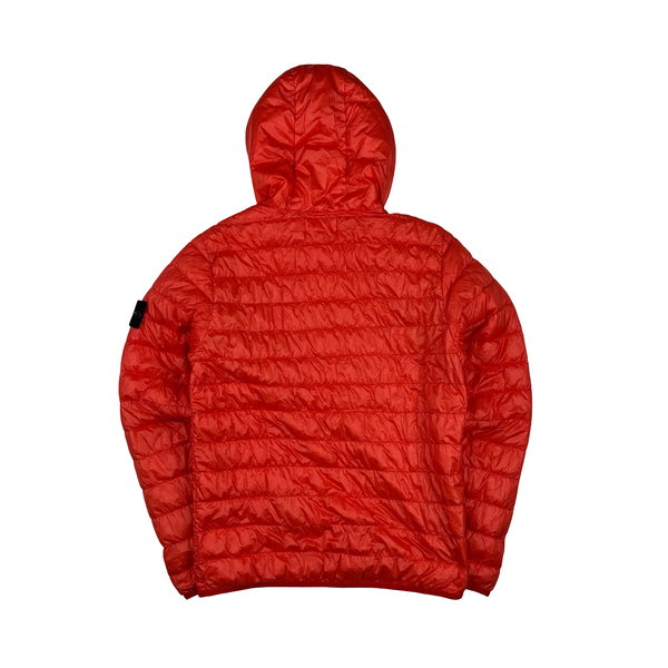 Stone Island 2016 Red Garment Dyed Puffer Jacket - Small