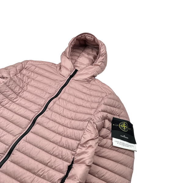 Stone Island 2022 Pink Loom Woven R Nylon Down TC Puffer - Large