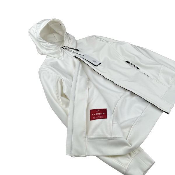 CP Company White Soft Shell Jacket - XL