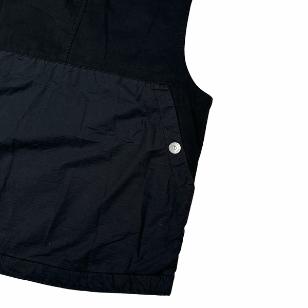 Stone Island Black 2023 Cupro Cotton Twill TC Vest - Small