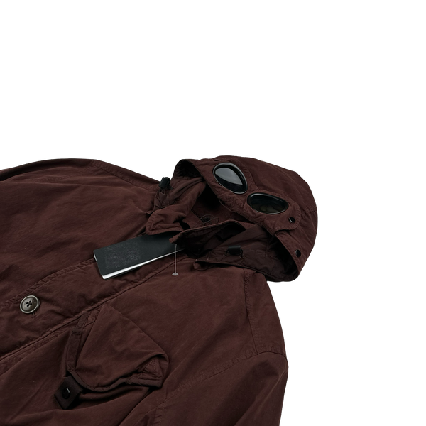CP Company Burgundy 50 Gum Down Liner La Mille Jacket - Small