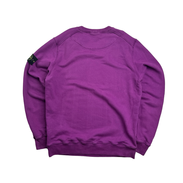 Stone Island 2021 Electric Violet Crewneck Sweatshirt - Medium