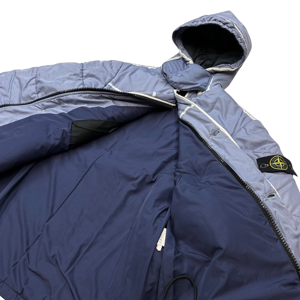 Stone Island Vintage 2002 Blue Ripstop Puffer Parka - Medium