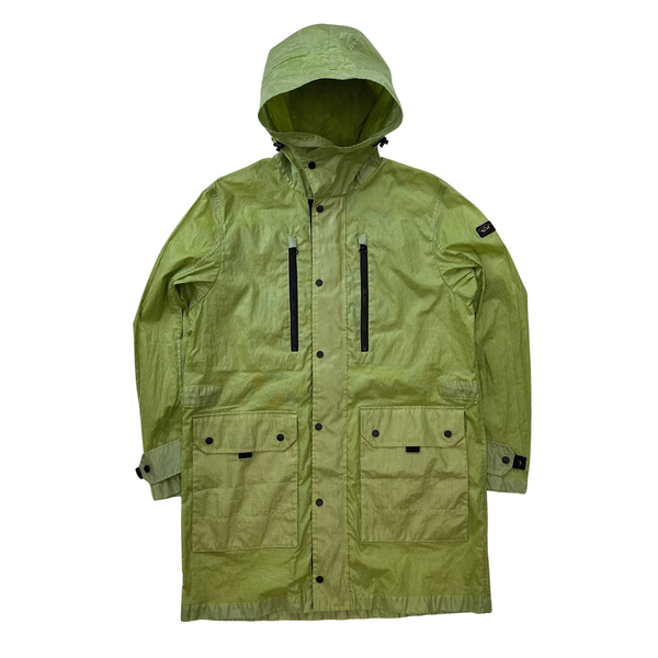 Paul & Shark Green Garment Dyed Parka Jacket - Large