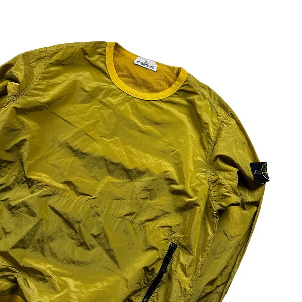 Stone Island 2018 Yellow Nylon Metal Crewneck Jumper - Large