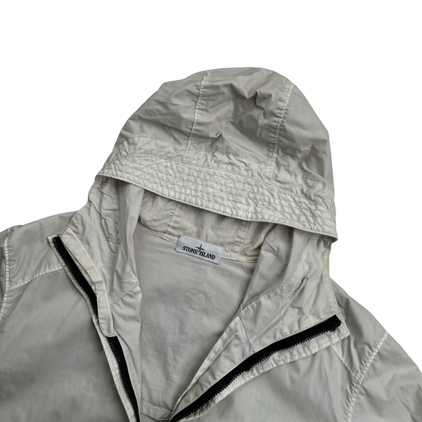 Stone Island 2014 Cream Mussola Gommata Lightweight Jacket - XXL