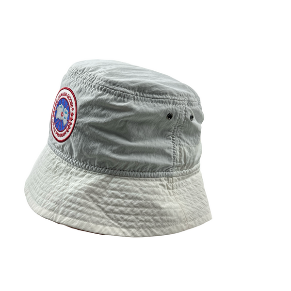 Canada Goose Haven White Nylon Bucket Hat - Medium/Large