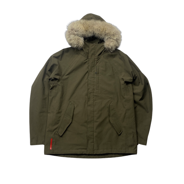 Prada Khaki Coyote Gore Tex Waterproof Parka Jacket - XL – Mat's Island