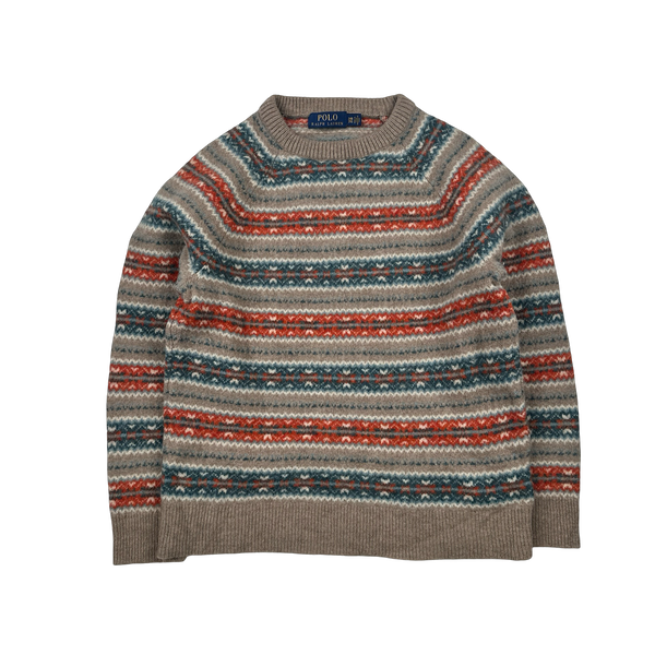 Ralph Lauren Wool Knit Folk Style Jumper - XS