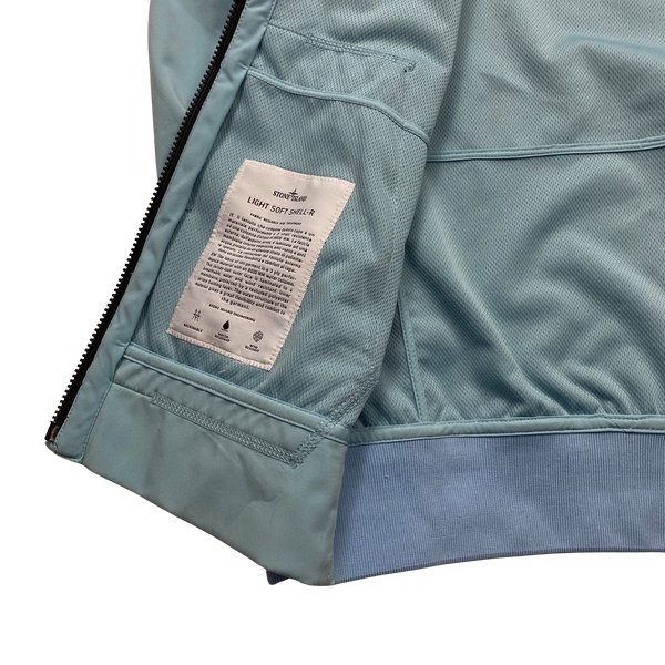 Stone Island 2017 Baby Blue Light Soft Shell R Jacket - Medium