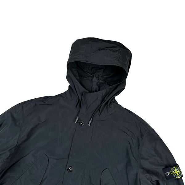 Stone Island 2018 Black Micro Reps Parka Jacket - XL