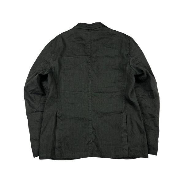 CP Company Charcoal Grey Lino Flax Vanguard Blazer - XL