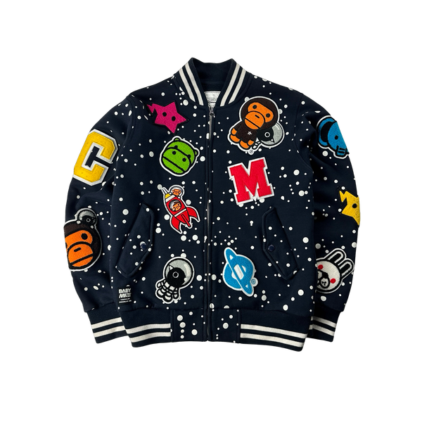 BAPE Baby Milo Varsity Space Patch Jumper - Small