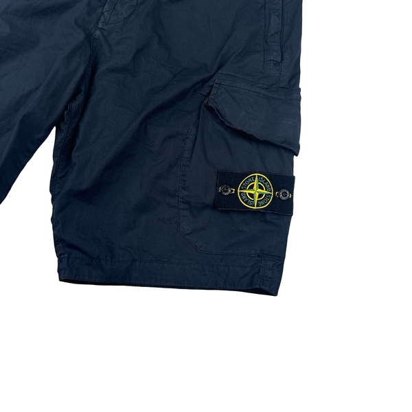 Stone Island 2020 Navy Cargo Shorts - Small