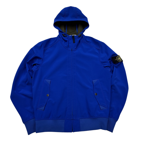 Stone Island Royal Blue Light Soft Shell R Jacket - Medium