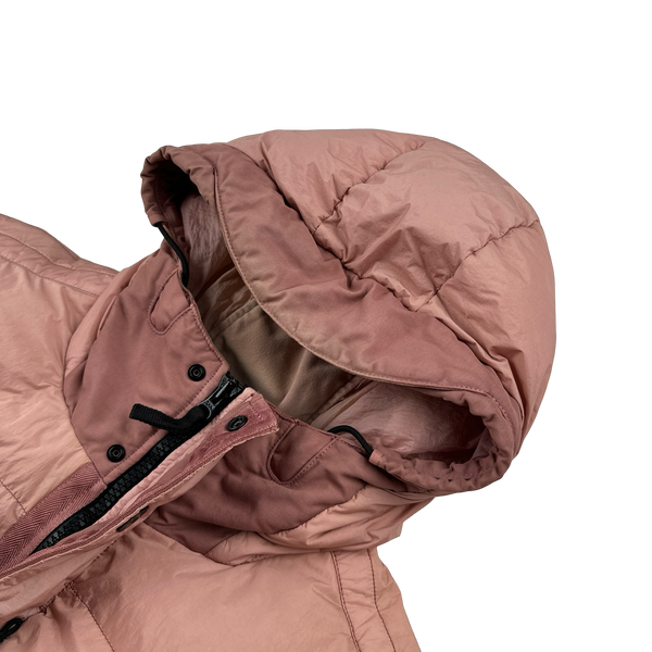 Stone Island 2016 Pink Crinkle Reps Down Puffer Jacket - 3XL