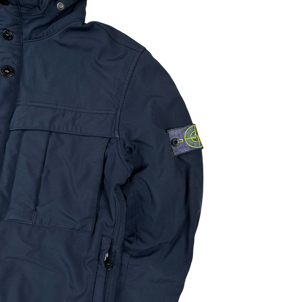 Stone Island 2013 Blue Soft Shell R Jacket - Small