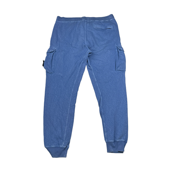 Stone Island 2019 Blue Cotton Cargo Joggers - Large