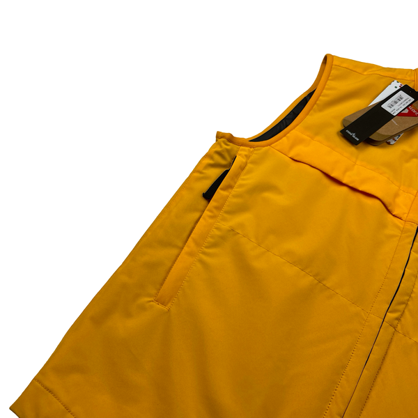 Stone Island 2022 Yellow e-Dye Soft Shell Gilet - Medium - Large