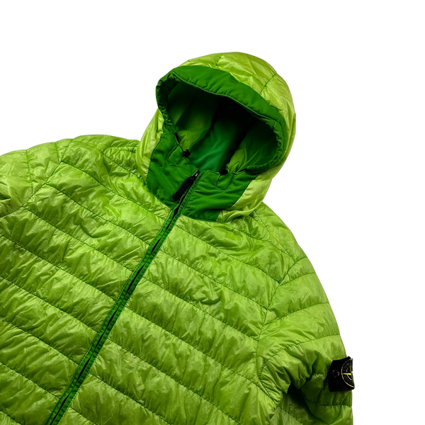 Stone Island 2016 Green Garment Dyed Puffer Jacket - XXL