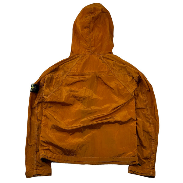 Stone Island 2014 Orange Nylon Metal Shimmer Jacket - Medium