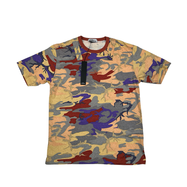 Stone Island 2022 Multicoloured Heritage Camo T-Shirt - Small, Medium, Large