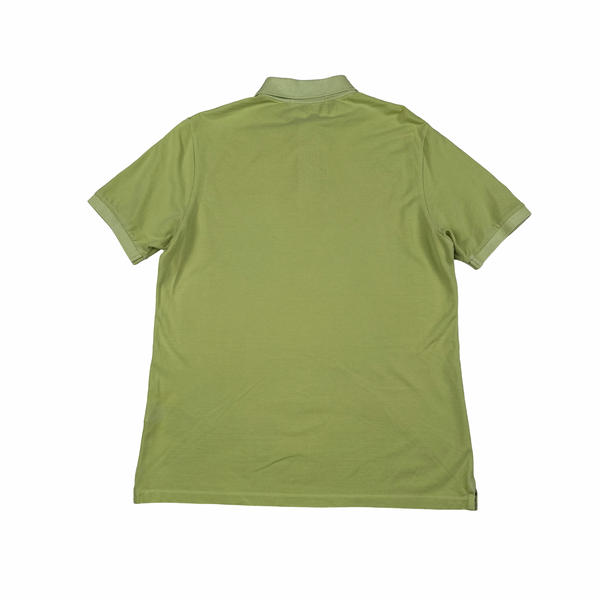 Stone Island Yellow Green Polo Top - Large