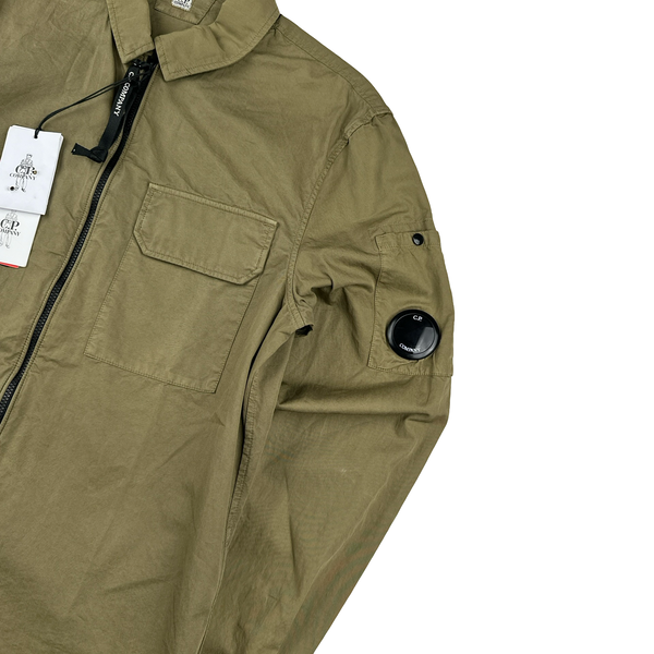 CP Company Brown Cotton Overshirt - XS