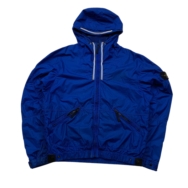 Stone island cheap rain jacket blue