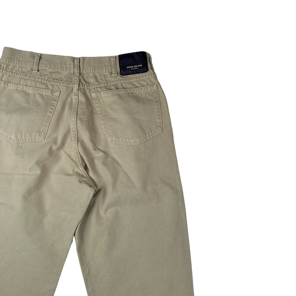 Stone Island 1994 Marina Tan Cotton Chino Trousers - 30"