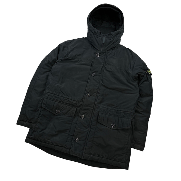Stone Island 2013 Black Micro Reps Down Filled Winter Jacket - Large