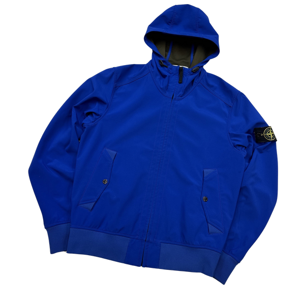 Stone Island Royal Blue Light Soft Shell R Jacket - Medium