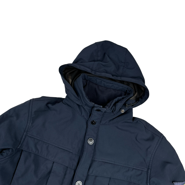 Stone Island 2013 Blue Soft Shell R Jacket - Small