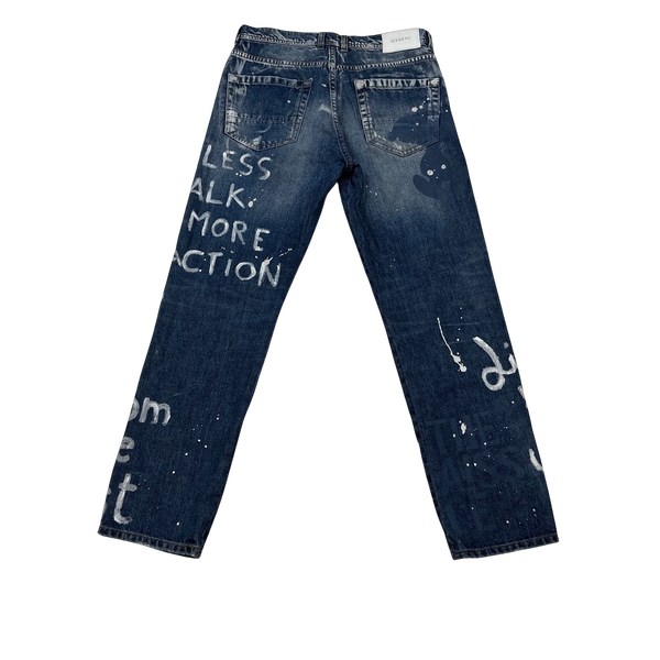 ICEBERG Hand Painted Shanghai Denim Jeans - 29"