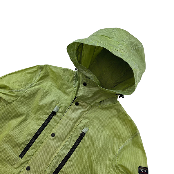 Paul & Shark Green Garment Dyed Parka Jacket - Large