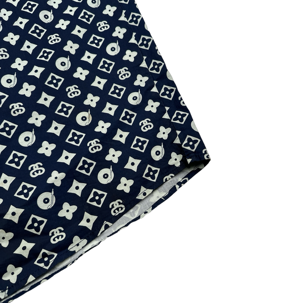 Stussy LV Monogram Record Buttoned Shirt - Large