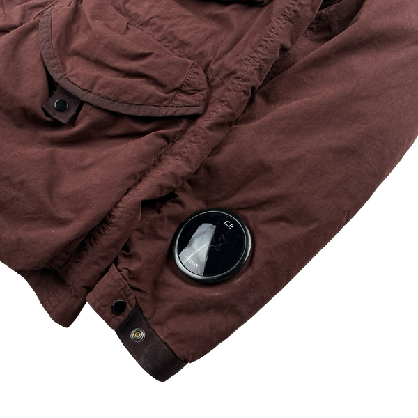 CP Company Burgundy 50 Gum Down Liner La Mille Jacket - Small