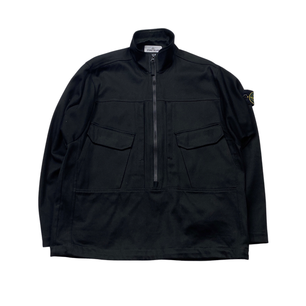 Stone Island 2021 Black Smock Overshirt Jacket - Medium